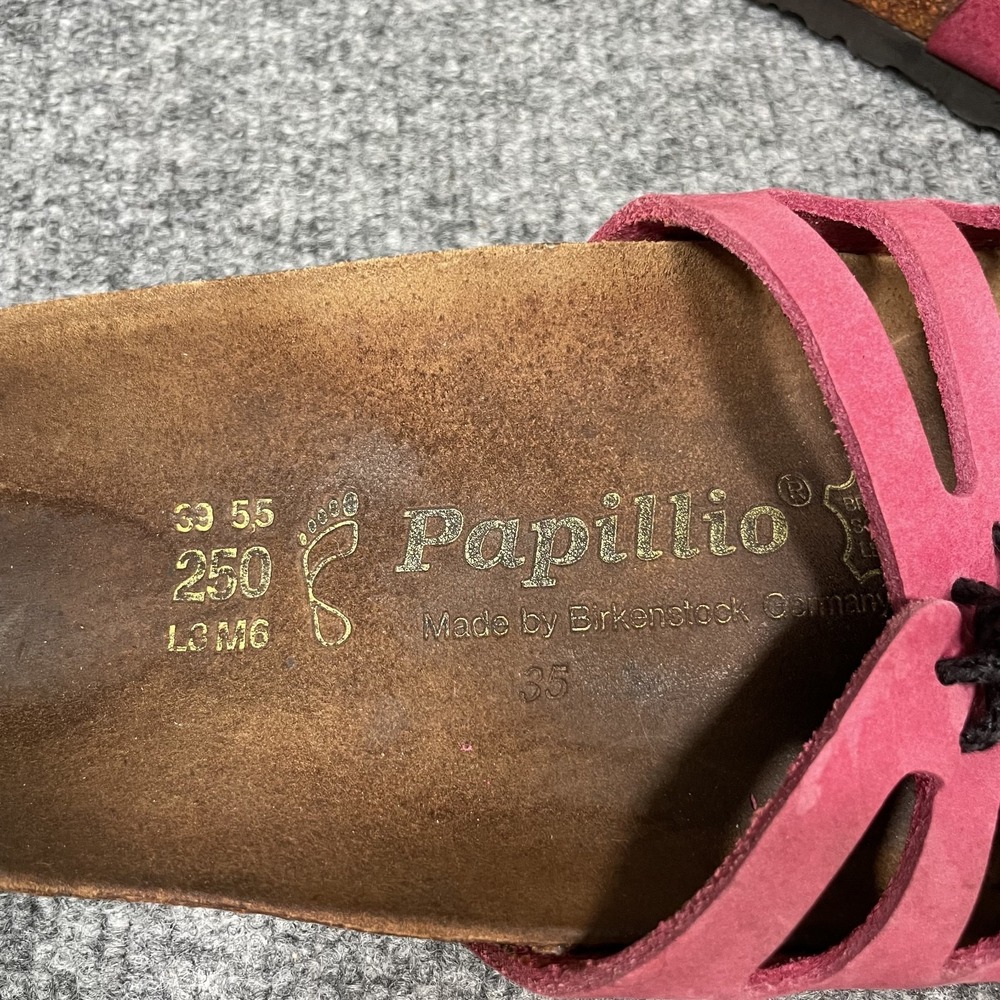 Papillio Birkenstock Lace Slide Sandal Pink EU39 US8.5 Dopamine Rainbow Slip On - Picture 11 of 13
